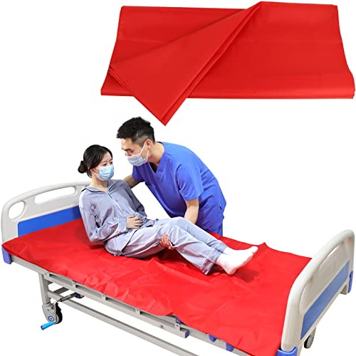 YHK Tubular Slide Sheet for Patient Transfer, Washable Reusable Flat Slide Sheet, Safetysure Transfer Slide for Moving Bedridden Patients, Slides for Cars, Hospital Bed, Home Care (39.4 x 78.7)