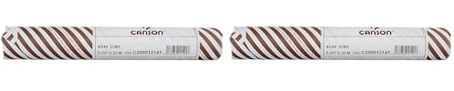 Canson, Papeles técnicos, Suave, 40g, Rollo, 0,297x20m, Transparente (Paquete de 2)