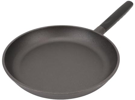 Xiuganpo Gusseisenpfanne, 26 cm Antihaft-Bratpfanne mit Abnehmbarem Griff, Gleichmäßige Wärmeverteilung, Vorgewürztes Ofengrill-Kochgeschirr für Drinnen und Draußen, Grillen, Backen