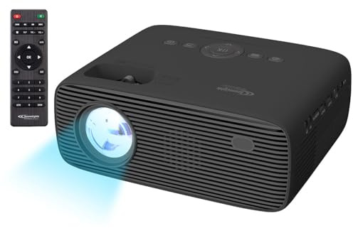 SceneLights Technologies Projecteur d'écran : projecteur LED Full HD, native 1080p, 250 ANSI lumens, 7000 lm, lecteur multimédia (maison, vidéo, TV)