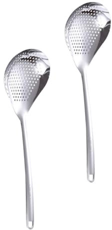 PAMINGONO Colador Inoxidable Colador Práctico Cucharas Para Espumaderas Útiles Inoxidables Cucharas Para Pimienta