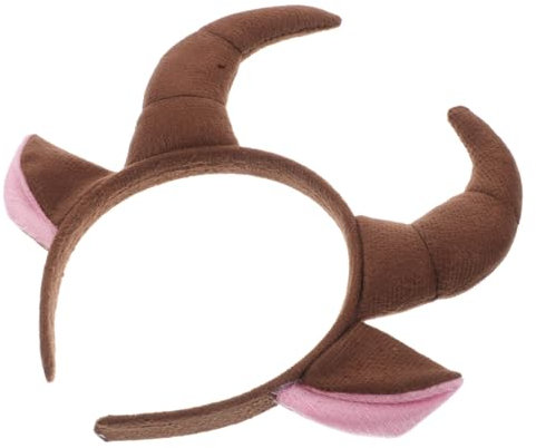 UPKOCH Bull-hörner Kopfband Für Erwachsene Tier-haaraccessoire Für Halloween Cosplay Und Kostümpartys Leicht Und Für Feiern Geeignet
