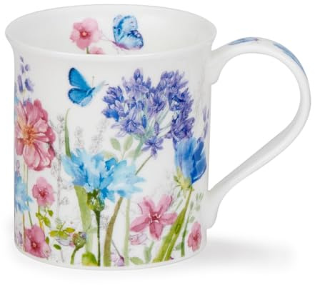 Dunoon Bute Meadow Breeze Mug en porcelaine anglaise Bleu 0,3 l