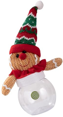 Qsvbeeqj Festival Vacances Conteneur de Stockage de Bonbons Pot à collations de Noël Durabilité pour les réunions de famille Voyage Pique-niques en plein air Porte-collations de Noël