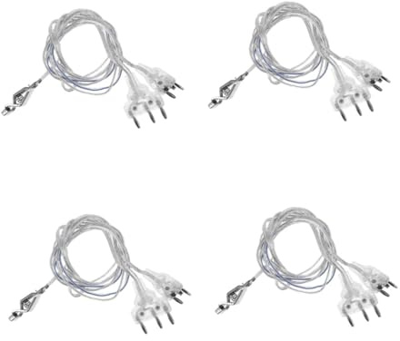 LOORGVEL 4 Pièces Cordon de Escrime Transparent pour Fleuret et Sabre Fil Conducteur Haute Performance et Polyvalent pour Compétition et Entraînement