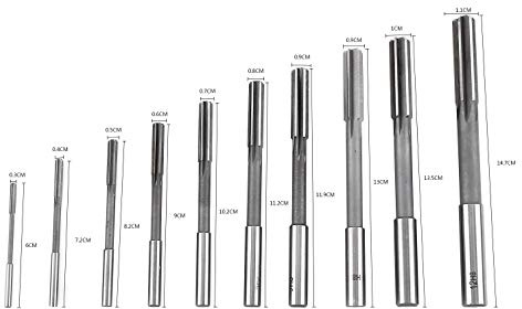 HSS Reibahlen H8 Zylinderschaft Maschine Stahl High Speed ​​3/4/5/6/7/8/9/10/11/12mm 4 Flöten Werkzeuge Fräser Handwerker