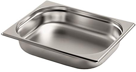 Gastro-Bedarf-Gutheil Gastronormbehälter GN Behälter 1/2 65 mm Tief stapelbar Edelstahl Geeignet für Chafing Dish, Bain Marie, Saladette