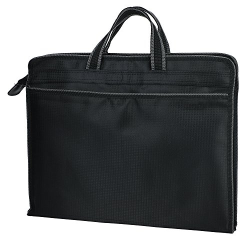 IBLUELOVER Dokumententasche B4 Aktentasche Herren Ordner Business Notebooktasche 13 Zoll Laptop Tasche Büro Organizer Schreibmappe mit Reißverschluss Fächermappe Tragbar Haltbar Mappe
