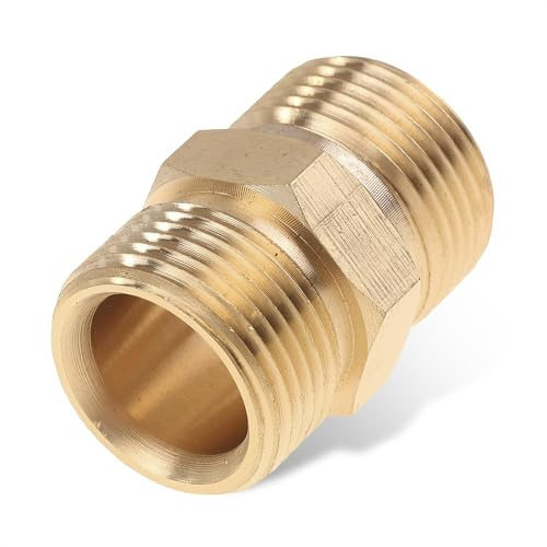 Högtryckssprutadapter, M22 Metrisk Hangänga 14 Mm Hane X 14 Mm Hane Högtryckstvätt Slangförlängningsadapter