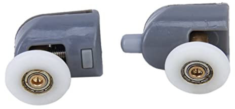 Cabilock Replacement Shower Door and Bottom Rollers 25mm Wheel Size Shower Door Wheel Chrome Fit 4-8mm Glass Doors