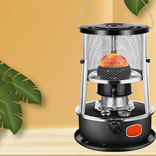 LLXNQ026 Portable Kerosene Heater Camping Heater Non Electric Kerosene Heater Stove Efficient Kerosene Stove,With 2 Wicks,For Mobile Heating Cooking Tent Heating (A)
