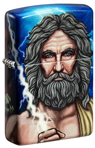 Zippo Greek God Clash Design Glow in The Dark 540 Color Pocket Lighter