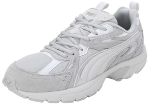 PUMA Unisex Adults MILENIO TECH SUEDE Sneaker, COOL LIGHT GRAY-FEATHER GRAY-PUMA WHITE, 38 EU