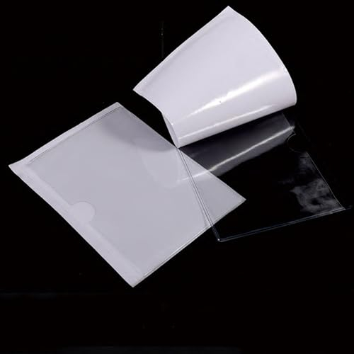 45 Stück Transparent Scheckkartenhülle in 18 Größen, Selbstklebend Visitenkarten Taschen Wasserfest Beschriftungsfenster Visitenkartenhüllen Kleben Sichthüllen zum Schutz Ihrer (Size:(A6)16 * 11CM)