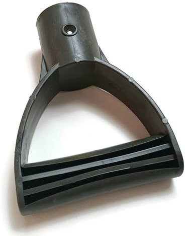 ZAVHOZ Shovel Spade Replacement Handle for Gardening Farming Snow Removal Digging Tools Hoe Rake Fork Pitchfork 39mm Inner Diameter Mount 1 Screw Hole D-Shaped Plastic Non-Slip Grip Accessory (Gray)