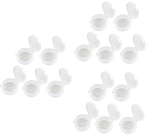 Operitacx 30pcs Round Pp Cover Container Earplug Storage Round Plastic Cover Storage Container Made of Material for Organizing Earplugs and Small Items