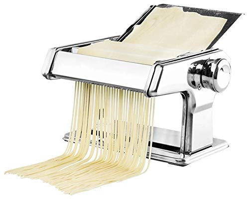 sjdoPulse Manuelle Nudelmaschine Aus Edelstahl, Elektrisch, Manuell, Nudelmaschine Mit Doppeltem Verwendungszweck, Handgemachte Spaghetti-Nudelpresse, Genießen Sie Pasta-Zeit