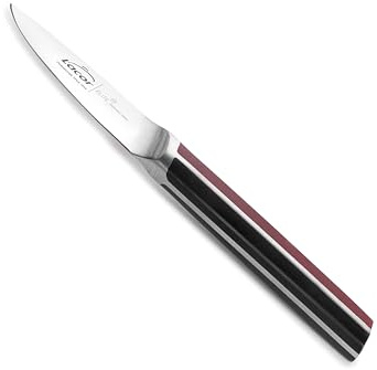 LACOR - 38225 - Coltello Sbucciatore Elite, acciaio inossidabile, tagliente conico, manico antiscivolo, affilato e resistente, pulizia a mano, adatto a qualsiasi tipo di carne e pesce, 9 cm
