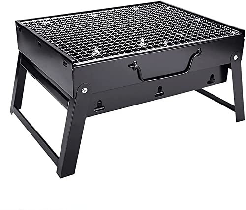 Holzkohle s Klappgrill Holzkohle Tragbarer Mini-Grill für Picknicks im Freien Camping BBQ Party Kochregal Werkzeuge