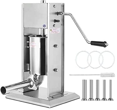Riempitrice per salsicce Riempitrice da 3 litri Tritacarne verticale per salumi in acciaio inossidabile