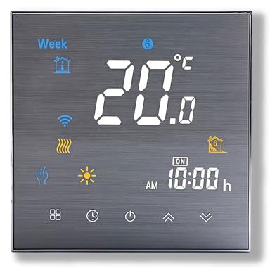 Caslant 3000 Serie Wi-Fi Termostato- Termostato Touchscreen Programmabile per Riscaldamento o Raffreddamento - Controllo Remoto da Cellulare Compatibile con Alexa, Google Home e IFTTT
