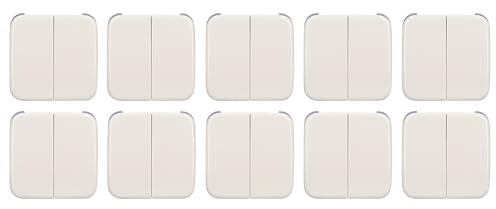 10 Stück Busch-Jaeger 2505-212 Wippe Busch-Duro 2000 SI | (Duroplast) Weiß 2CKA001731A0264