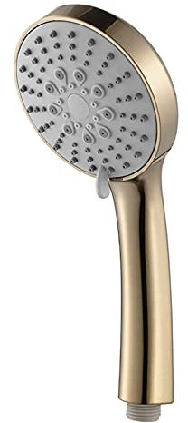 Brushed goldd high-Pressure ABS Shower Head, Water-Saving Handheld Shower Head with 5 Functions, showerhead Handheld