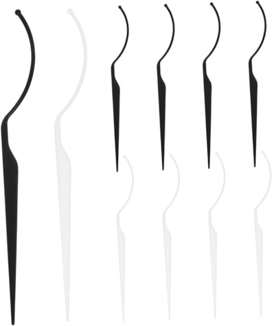 Veemoon 10 Unidades de Soporte para Pestañas Postizas Acrílico Transparente, Exhibidor Moderno y Resistente para Mostrar y Proteger Pestañas Delicadas