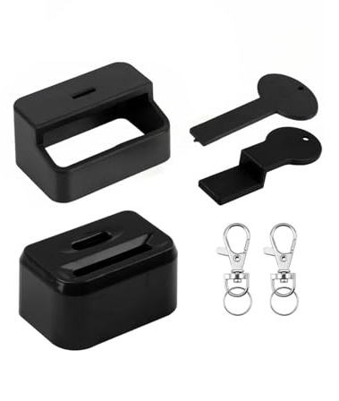 FUGLUS Protège Ceinture de Sécurité Enfant 2 Pièces,Couvercle de Boucle de Ceinture de Sécurité avec 2 Clés pour Empêcher les Enfants de Déboucler - Accessoire Voiture Enfant