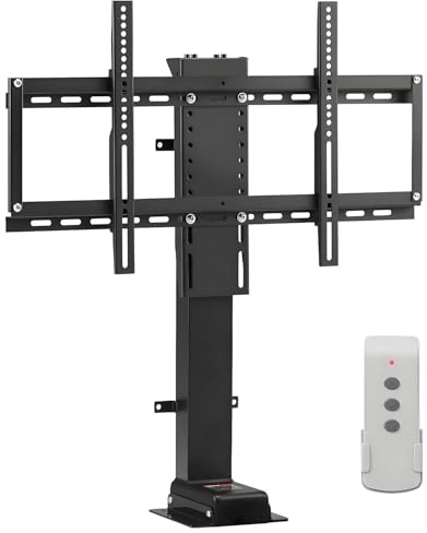 Ascenseur motorisé pour TV avec télécommande pour réglage de la hauteur, prend en charge les téléviseurs de 32 à 70 pouces et jusqu'à 80 kg de charge