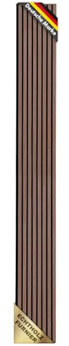 Floordirekt Panneaux acoustiques 3D - Panneaux muraux avec placage en bois véritable pour une acoustique agréable dans la pièce - Paroi à lamelles en bois et feutre - Revêtement mural comme