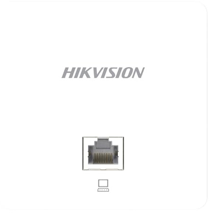 Hikvision DS-3WAP521-SI Wi-Fi 5 1200 Mbps Punto de acceso de doble banda montado en la pared - 2 puertos LAN Gigabit (1 entrada PoE), 802.11ac Wave 2, hasta 50+ usuarios simultáneos, optimización