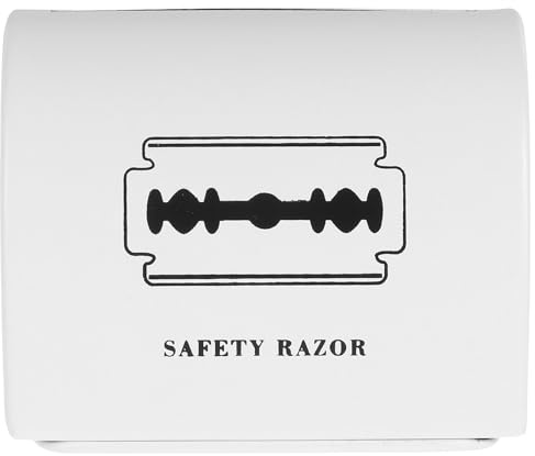 JEWEDECO Contenedor para Cuchillas de Afeitar Caja de Almacenamiento Portátil y Resistente para Afeitar y Objetos Pequeños Multifuncional y Duradera para Afeitado y Organización Diaria