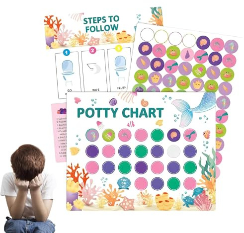 Belohnungstafel, Töpfchentafel für junge Kinder, Trainingsaufkleber mit lustigem Design, helles, ansprechendes Layout, tragbare Verwendungsfunktion, Lernwerkzeug, Kinderzubehör für Jungen, Sohn