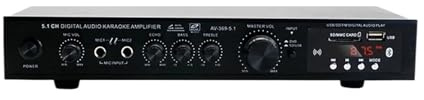 Amplificateur stéréo Bluetooth 5.1, récepteur, système stéréo Home cinéma 6 canaux, Composants, amplificateur Compact et Intelligent