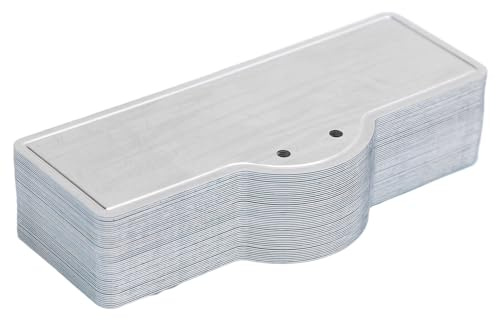 LUCKDANO Taggar för Växtskyltar i Aluminium - Vattentäta Etiketter för Trädgårdsskötsel för Effektiv Växtidentifiering - 100-pack Hållbara Växtmärken i Metall för Trädgårdar, Växthus och
