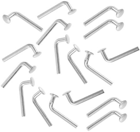 Alasum Boulons de Sécurité Universels Lisse Anti-rouille Lot de 50 Argenté et Stockage Sécurisé pour Rayonnages à Palettes pour Fixation Meubles