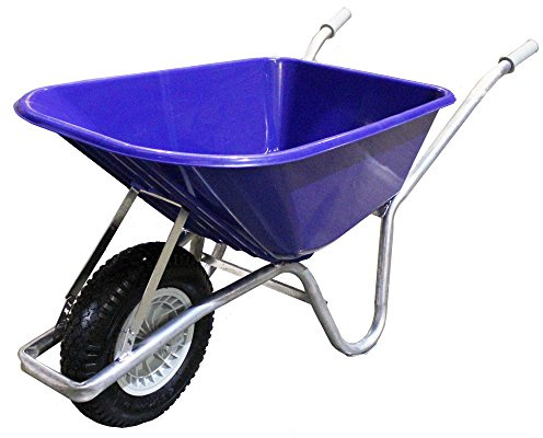 Burnhills 100Ltr Classic Blue Wheelbarrow