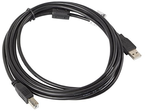 Lanberg CA-USBA-11CC-0030-BK USB 2.0 A-kontakt till USB 2.0 B-kontaktkabel med ferritkärna, 3 m svart