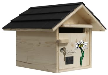 Boite AUX Lettres Bois CREASTUCE : Edelweiss 1 Porte Prestige