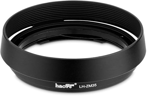 Haoge LH-ZM35 Gegenlichtblende mit Bajonett für Carl Zeiss Distagon T 1,4/35 35mm f1,4 ZM Objektiv, Schwarz