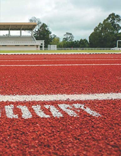 Leichtathletik Trainingsbuch: Tagebuch für alle Leichtathleten und Sportler ♦ Trainingsjournal für über 100 Einträge ♦ A4+ Format ♦ Motiv: Laufbahn