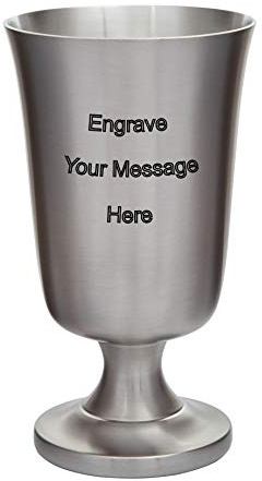 Wentworth Pewter Trinkbecher aus Zinn, mittelalterlicher Kelch, gratis graviert
