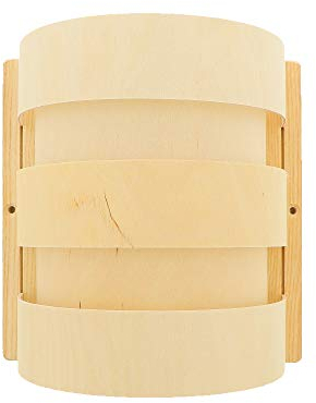 2X HOFMEISTER® Sauna Lampenschirm aus Sperrholz, 20 cm, 100% Made in Germany, Naturprodukt, Licht für Sauna & Infrarotkabine, bei indirektem Licht entspannen