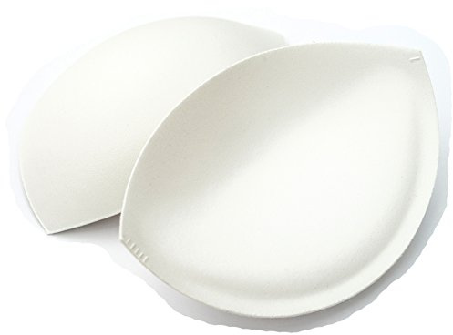 Sew in Bra Cups - Lightly Padded - A to E Cup Black (Ivory, A)