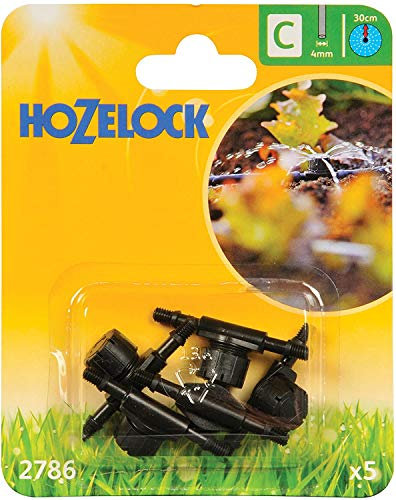 Hozelock Ltd 2 x In-Line Adjustable Mini Sprinkler, 4 mm - Pack of 5