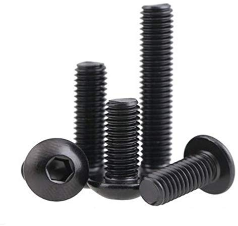 Knopfschraube, 20 Stück Innensechskantschrauben Innensechskantschrauben Innensechskantschrauben Selbstfarbige Schrauben – M4 x 10 mm
