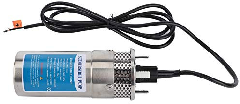 Cuque Cadeau de Juillet Pompe immergée 12 V, Taille Ultra-compacte avec Trous de Suspension Pompe Submersible Solaire Pompe à Eau Submersible 12 V 96 W, navires à l'extérieur pour Les Maisons de
