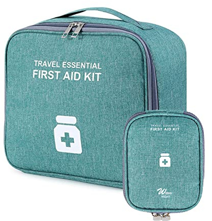 Medikamententasche, 2 Stück Reiseapotheke, Medikamenten Aufbewahrung | Erste Hilfe Tasche, Medizintasche Große Kapazität Notfalltasche Leer Reiseapotheke Tasche für Home Büro Reisen Outdoor
