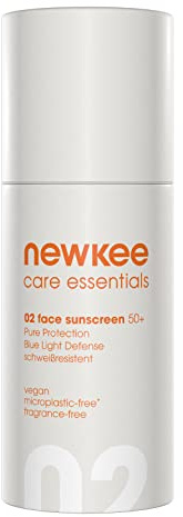 newkee Crème solaire pour le visage SPF 50+ (30 ml) - Protection solaire imperméable - Protection instantanée - Idéale pour le sport - Développée par Manuel Neuer & Angelique Kerber